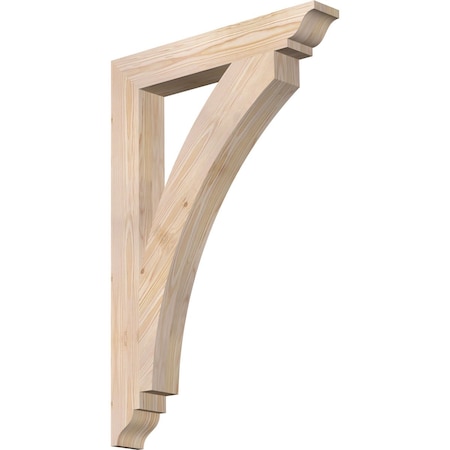 Ekena Millwork Thorton Traditional Smooth Bracket, Douglas Fir, 3 1/2"W x 24"D x 36"H BKT04X24X36THR01SDF